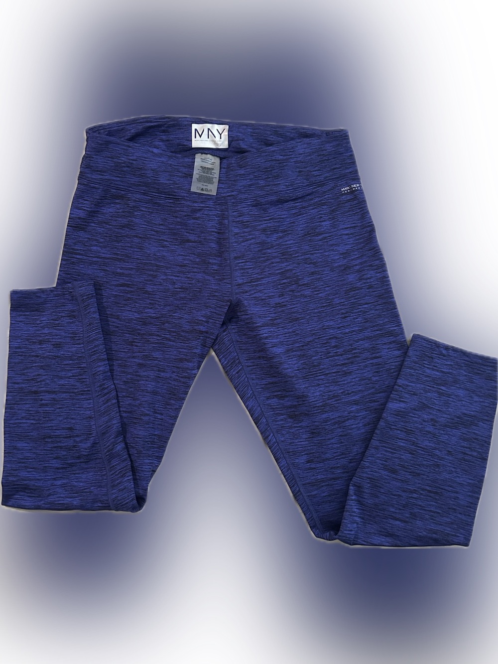 MNY Women's Blue Heathered Leggings